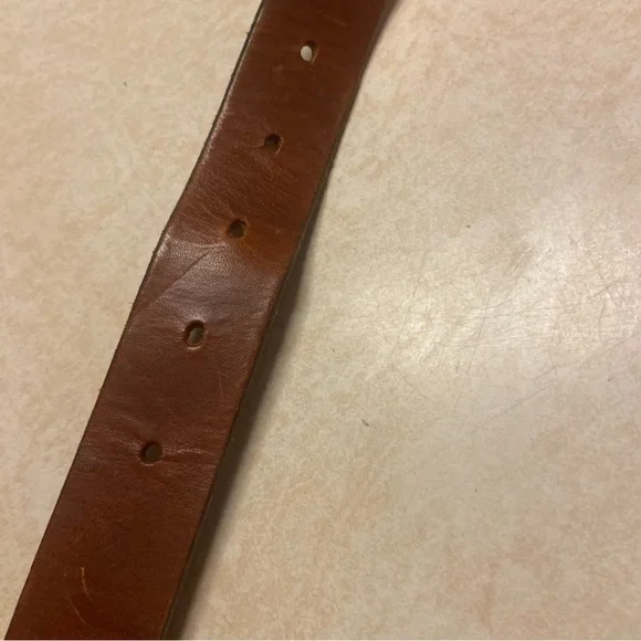 Vintage Gap Belt Womens 31”-34” USA Made Brown Leather Retro 80s 90s Classic - Picture 11 of 12